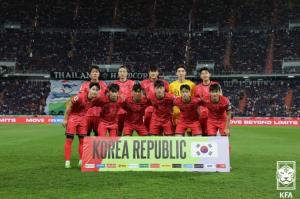 한국, 3월 FIFA 랭킹 23위..아시아 3위 유지